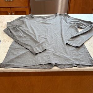 Under Armour Women’s XL Pitch Gray Heatgear Armour Long Sleeve Tee